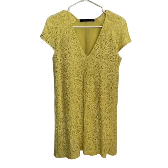Zara Yellow Lace Dress - Picture 3 of 6